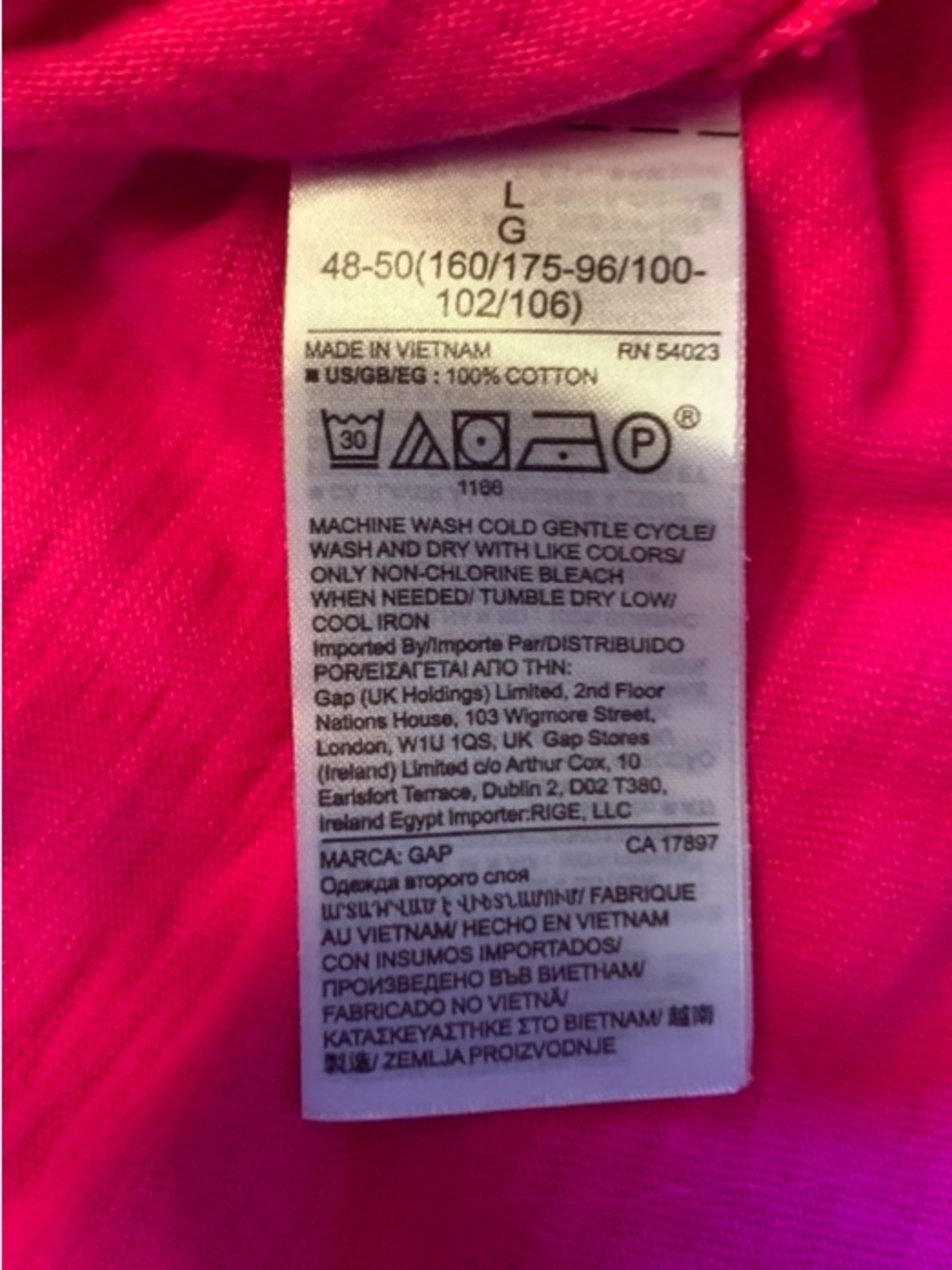 Gap Women's Solid Pink V-Neck Sleeveless Stretch High-Low Casual Shift Dress L - Picture 5 of 8